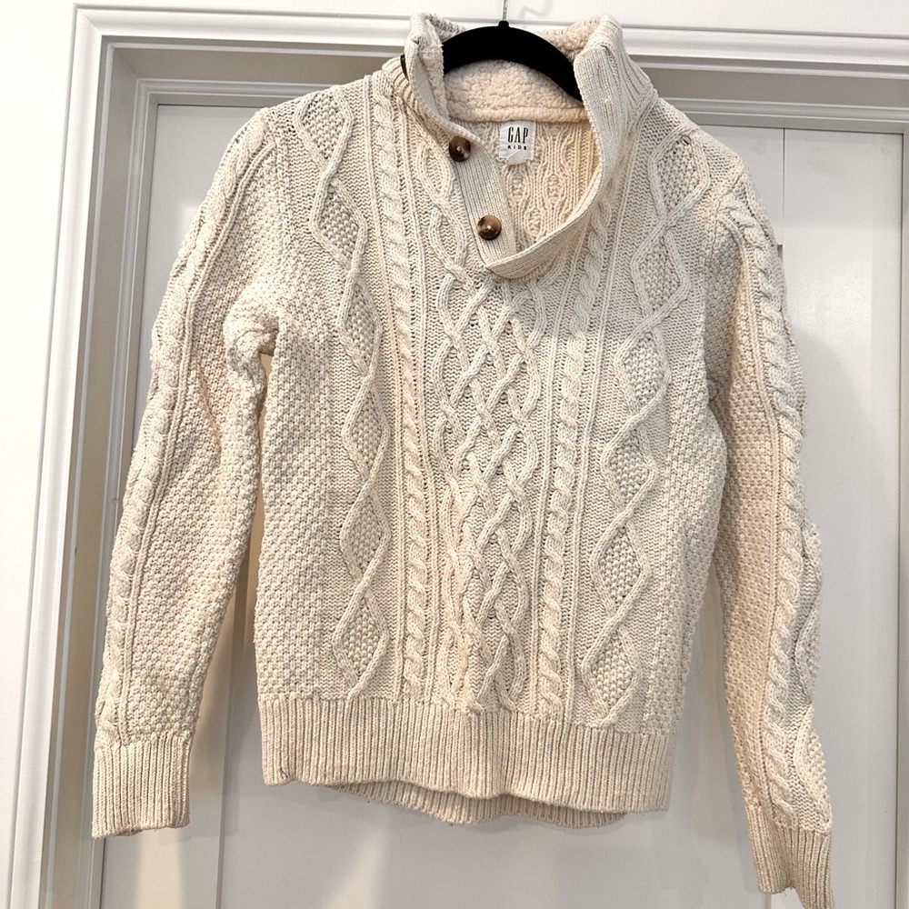 Gap Kids Boys Fisherman Sweater XL